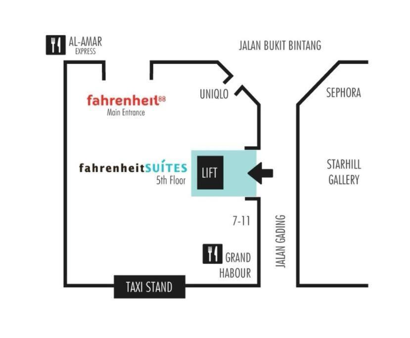 Fahrenheit Condo Bukit Bintang Kl 2R By Roseline كوالالمبور المظهر الخارجي الصورة